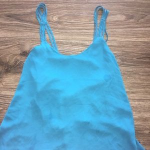 Blue Blouse Tank Top